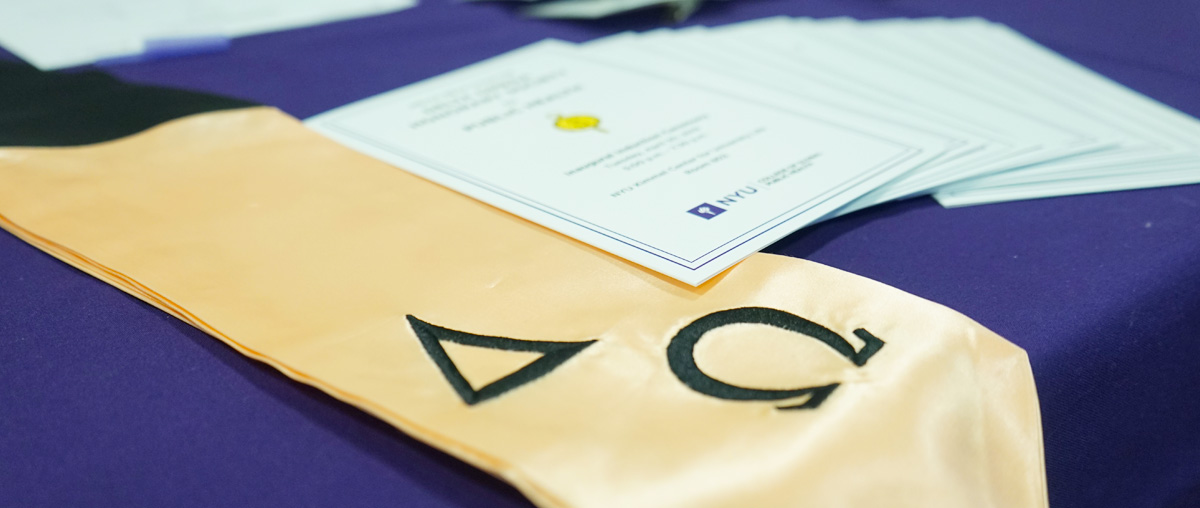 Delta Omega Honorary Society in PH Graduation Stole