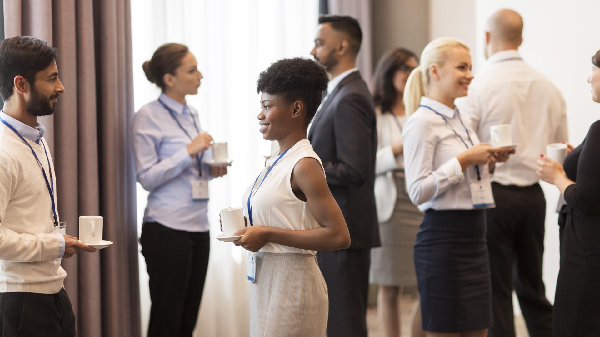 Professionals meet at networking event