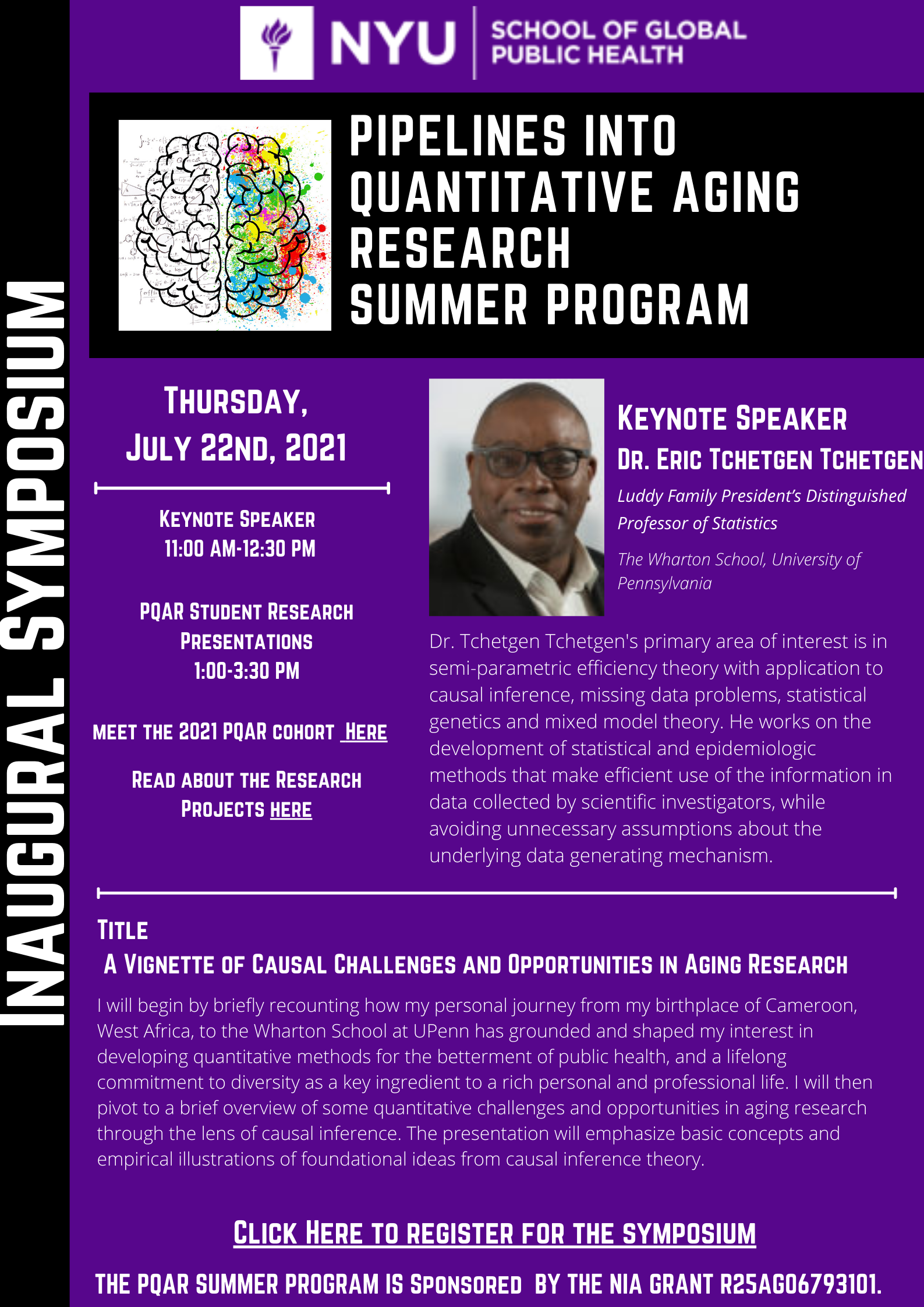 PQAR symposium Flyer