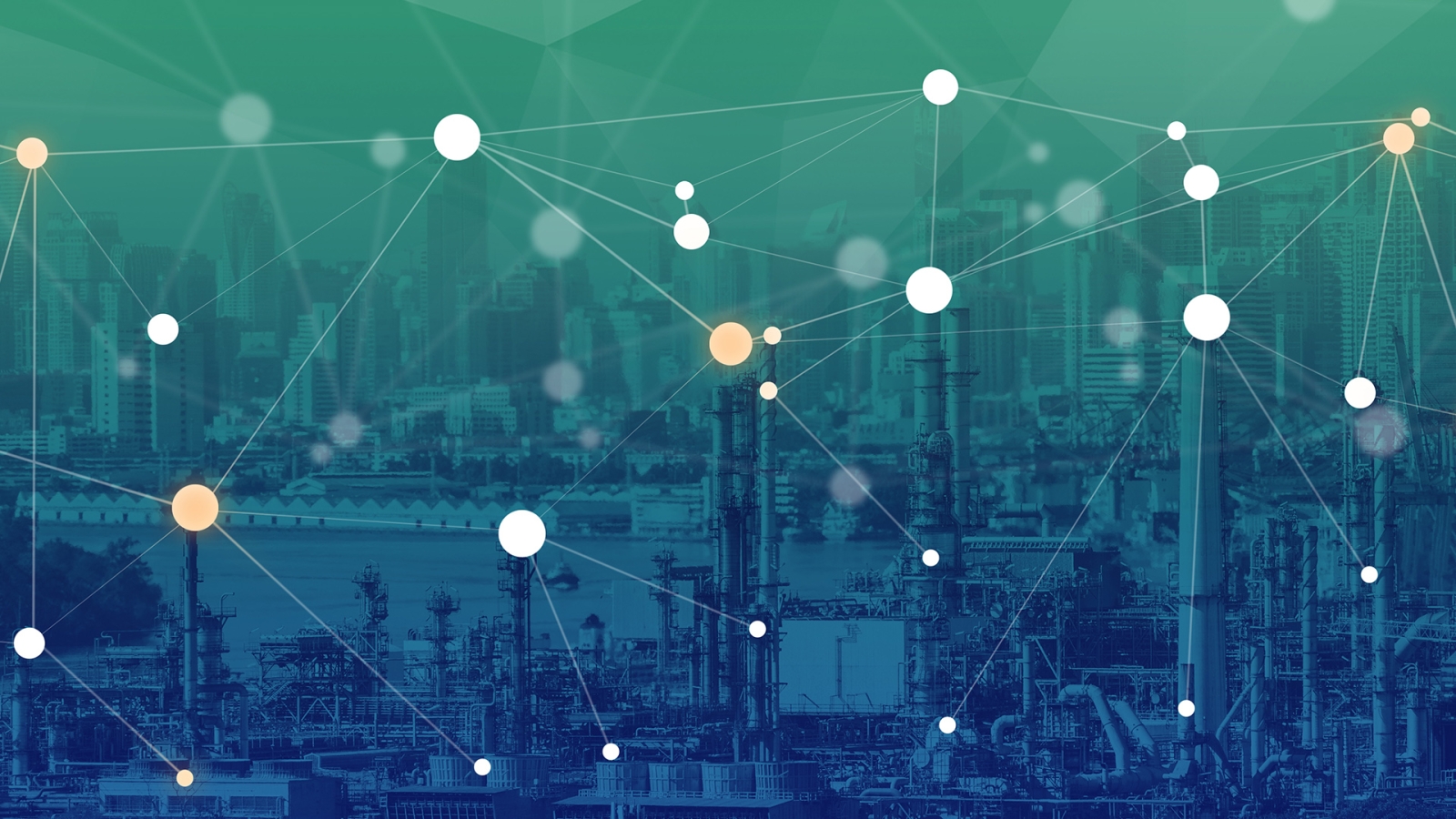 Data points throughout a city