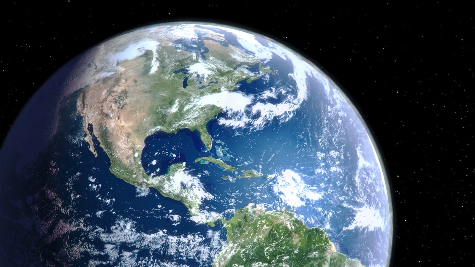 Satellite view of Earth