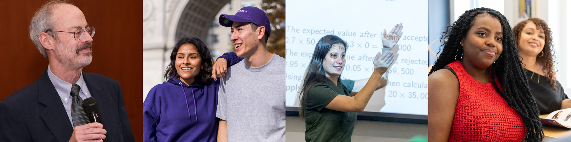 Groups of students and faculty through the years