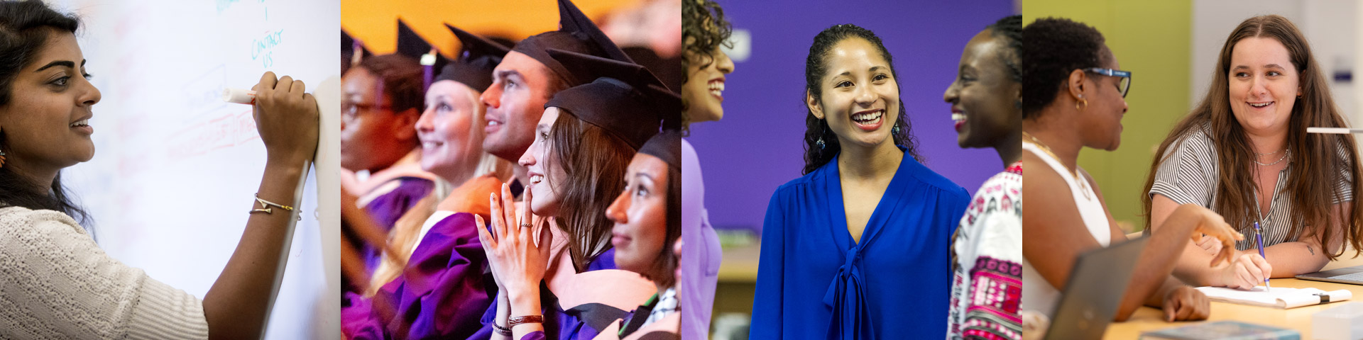 Groups of students and faculty through the years