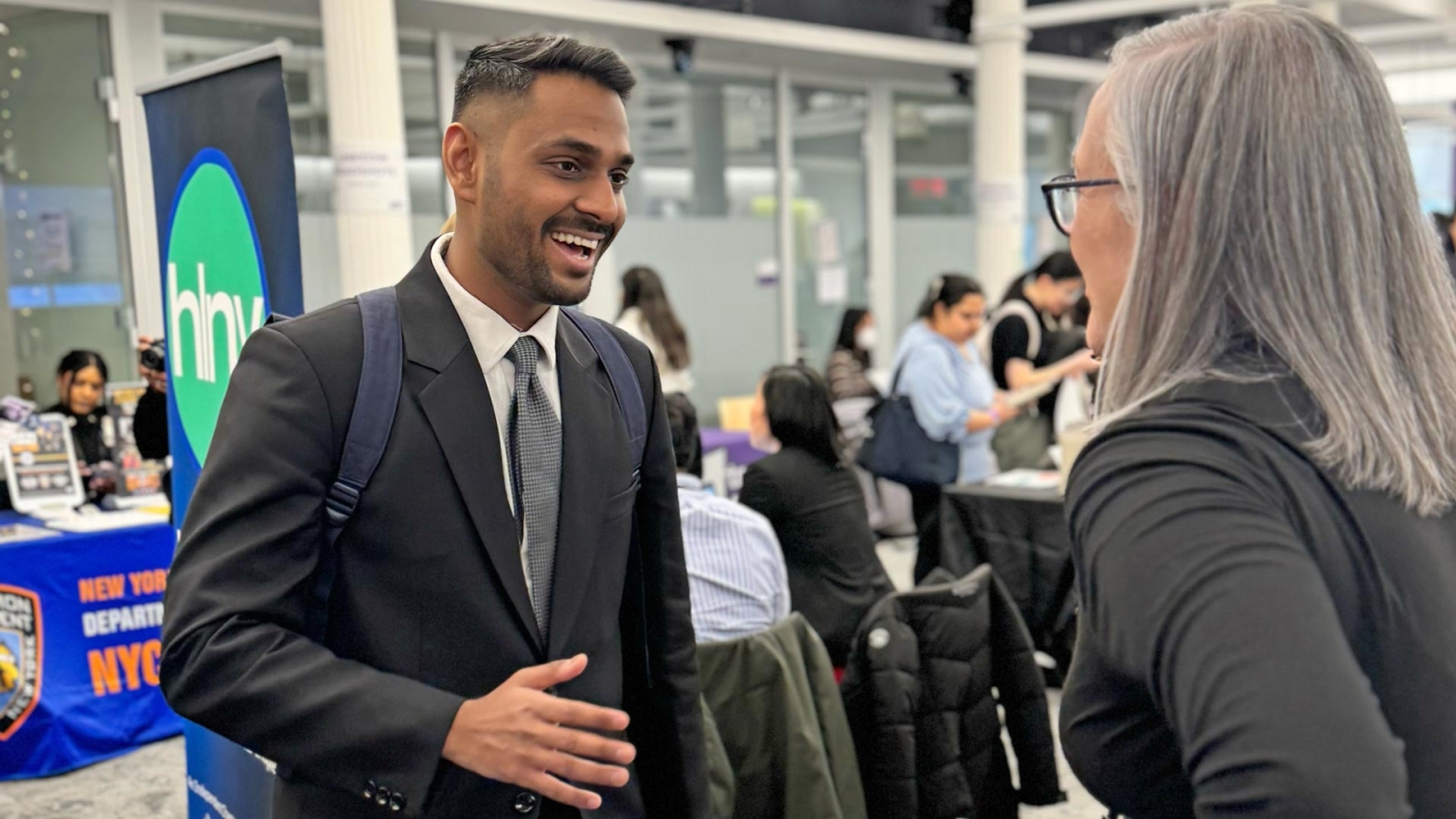 Students at the Career Expo event