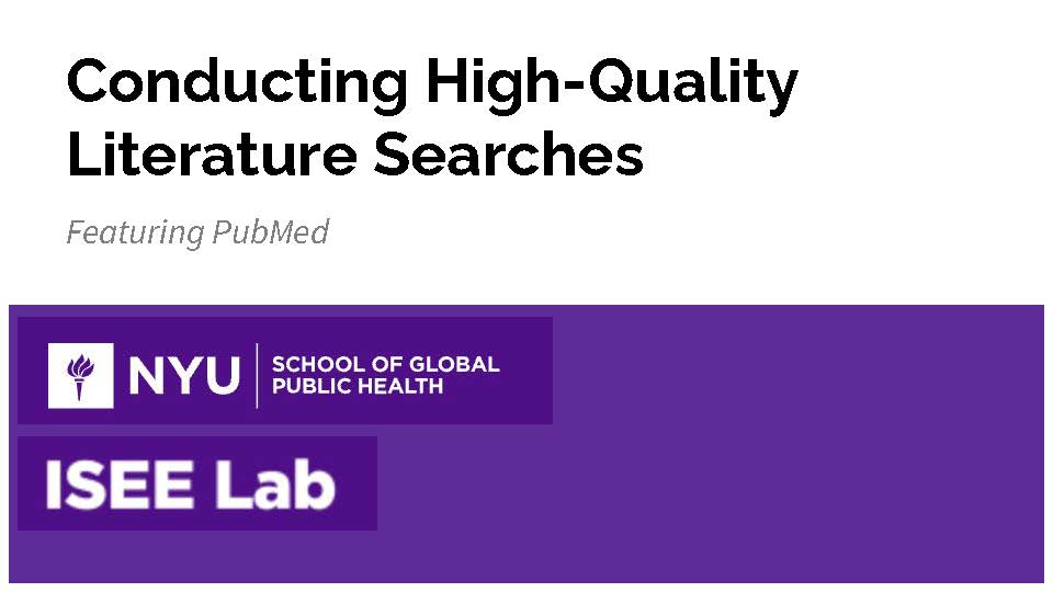 literature search