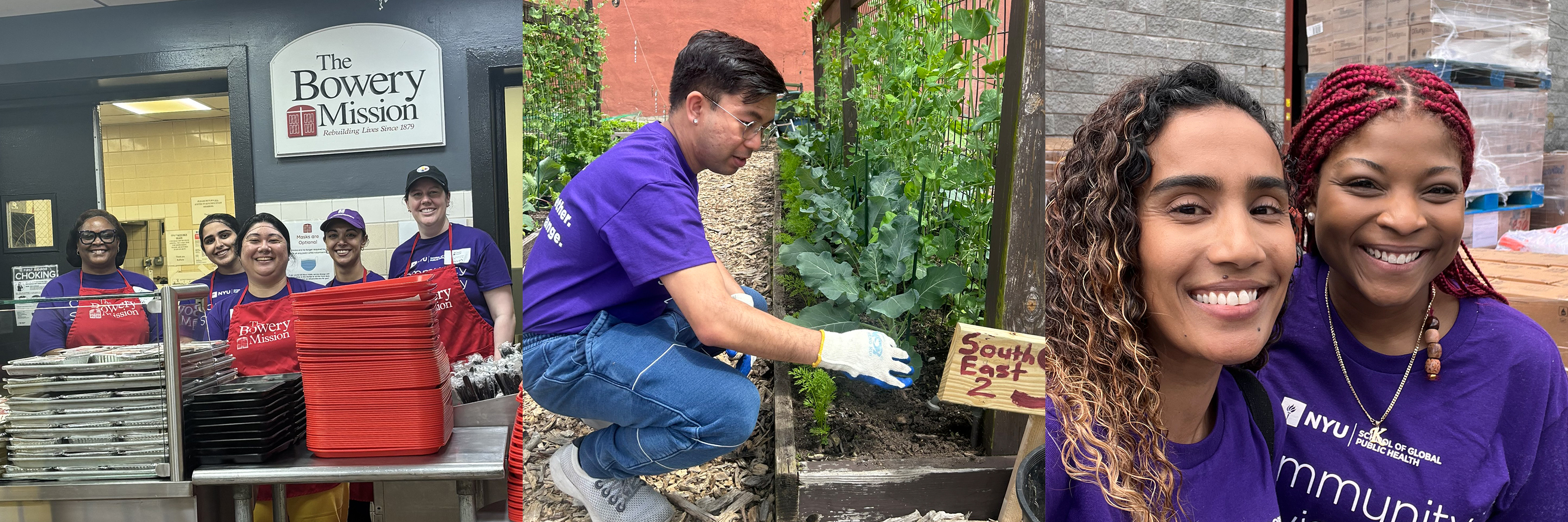 Volunteers working with Bowery Mission and Campaign Against Hunger