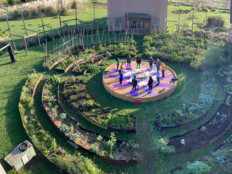 Students in Yoga Class at Quinta Esencia Eco-Villiage