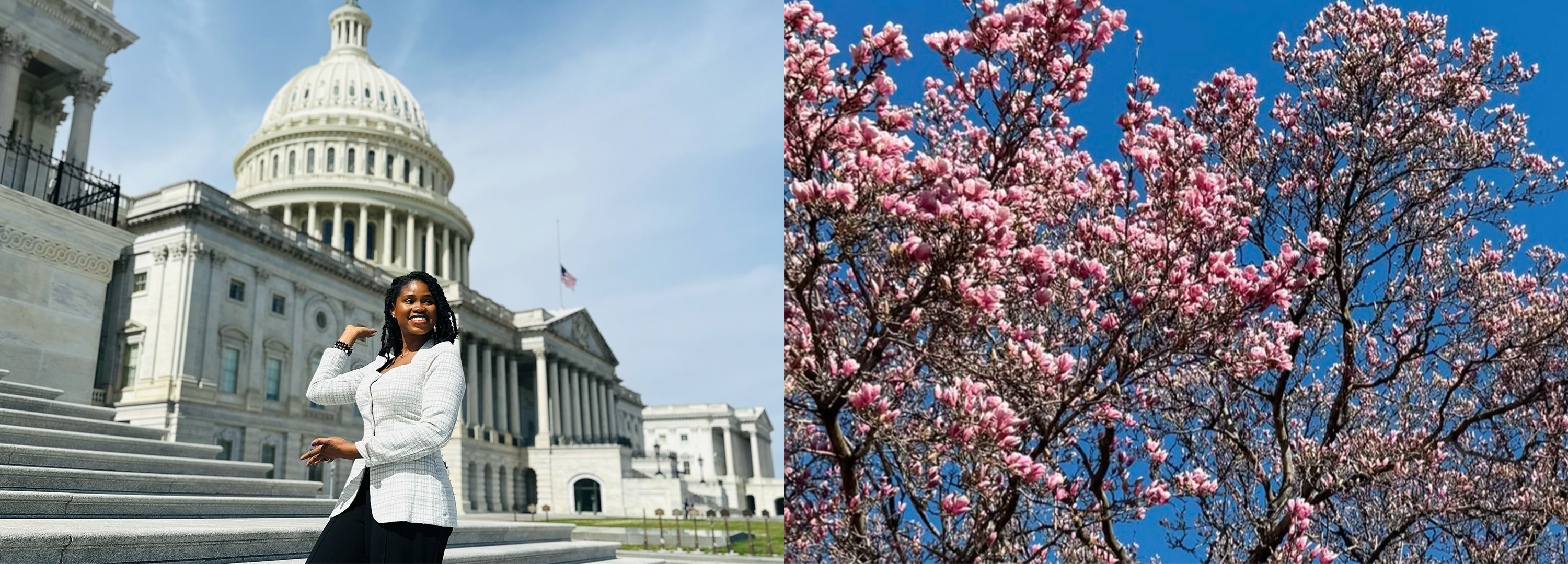 L.A. outside of the U.S. Capitol Building
