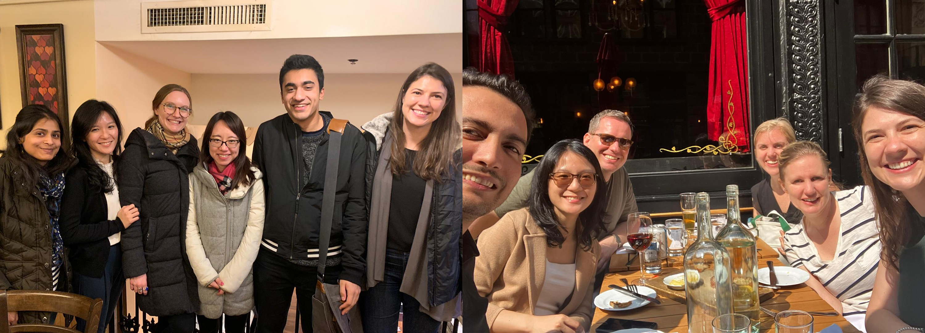 Photo collage of PhD graduates and current students