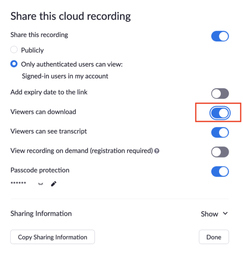 turn viewers can download toggle on