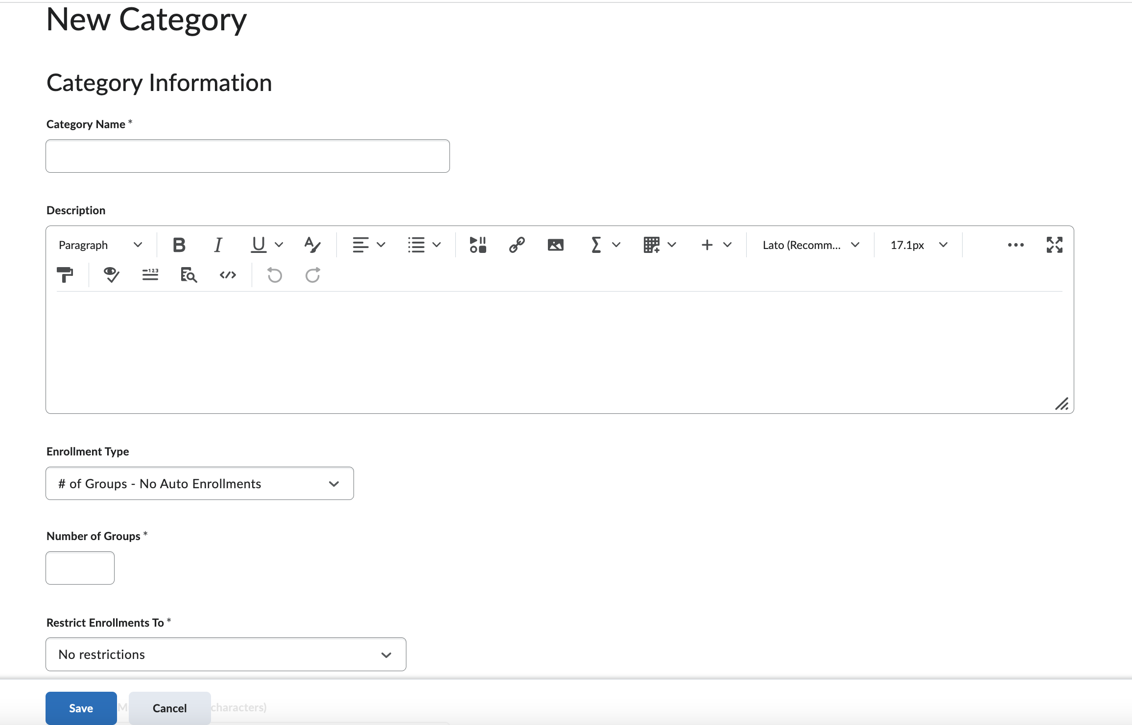 new category of groups info
