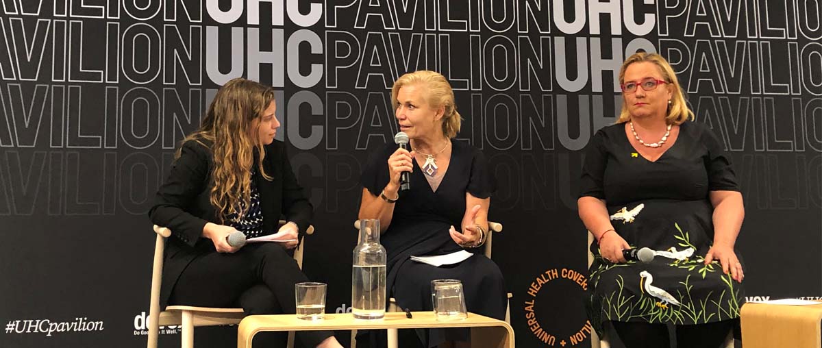 Panelists at the SRHR event 