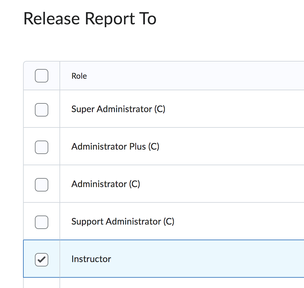 release report