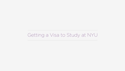 Getting a Visa to Study at NYU