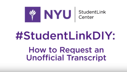 Requesting an Unofficial Transcript 