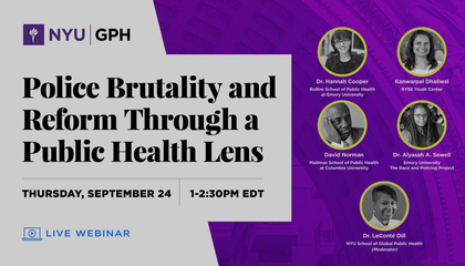 Police Brutality and Reform Through a Public Health Lens