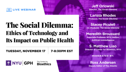 The Social Dilemma: Ethics of Technology and Its Impact on Public Health