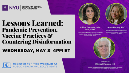 Lessons Learned: Pandemic Prevention, Vaccine Practices & Countering Disinformation Thumbnail