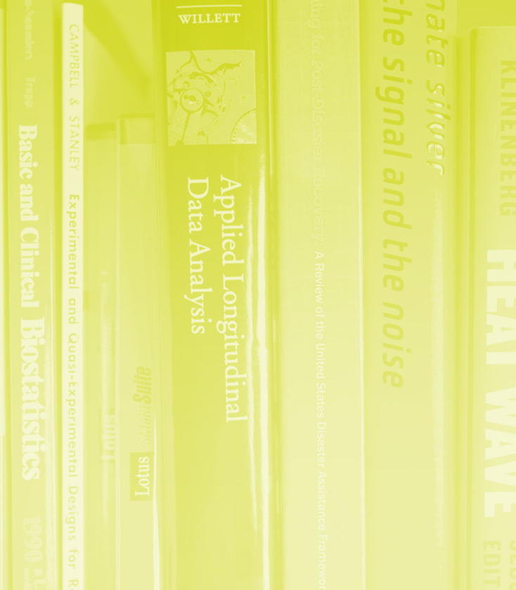 Social and Behavioral Sciences Header Image Wide Rows of Books