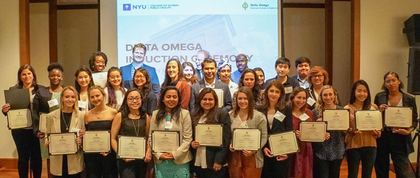 2019 NYU GPH Delta Omega Inductees