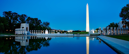 Washington Monument at night