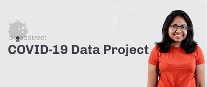 BroadStreet COVID-19 Data Project logo & Tasfia Bashar