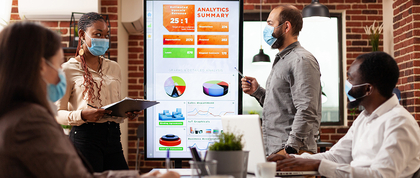 Statisticians discussing data