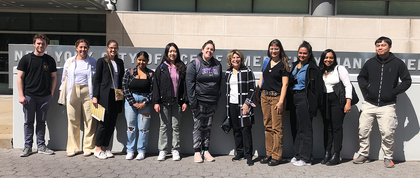 GPH Students at New York City Emergency Management headquarters.