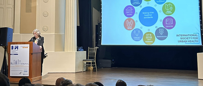 Presentation on stage