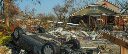 Mississippi in the wake of Hurricane Katrina.