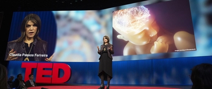 Dr. Claudia Passos-Ferreira delivers TED Talk